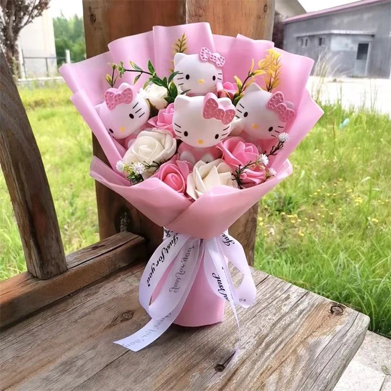 Hello Kitty Love Bloom Plush Bouquet 🌸💗