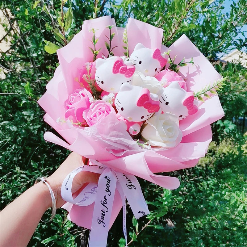 Hello Kitty Love Bloom Plush Bouquet 🌸💗