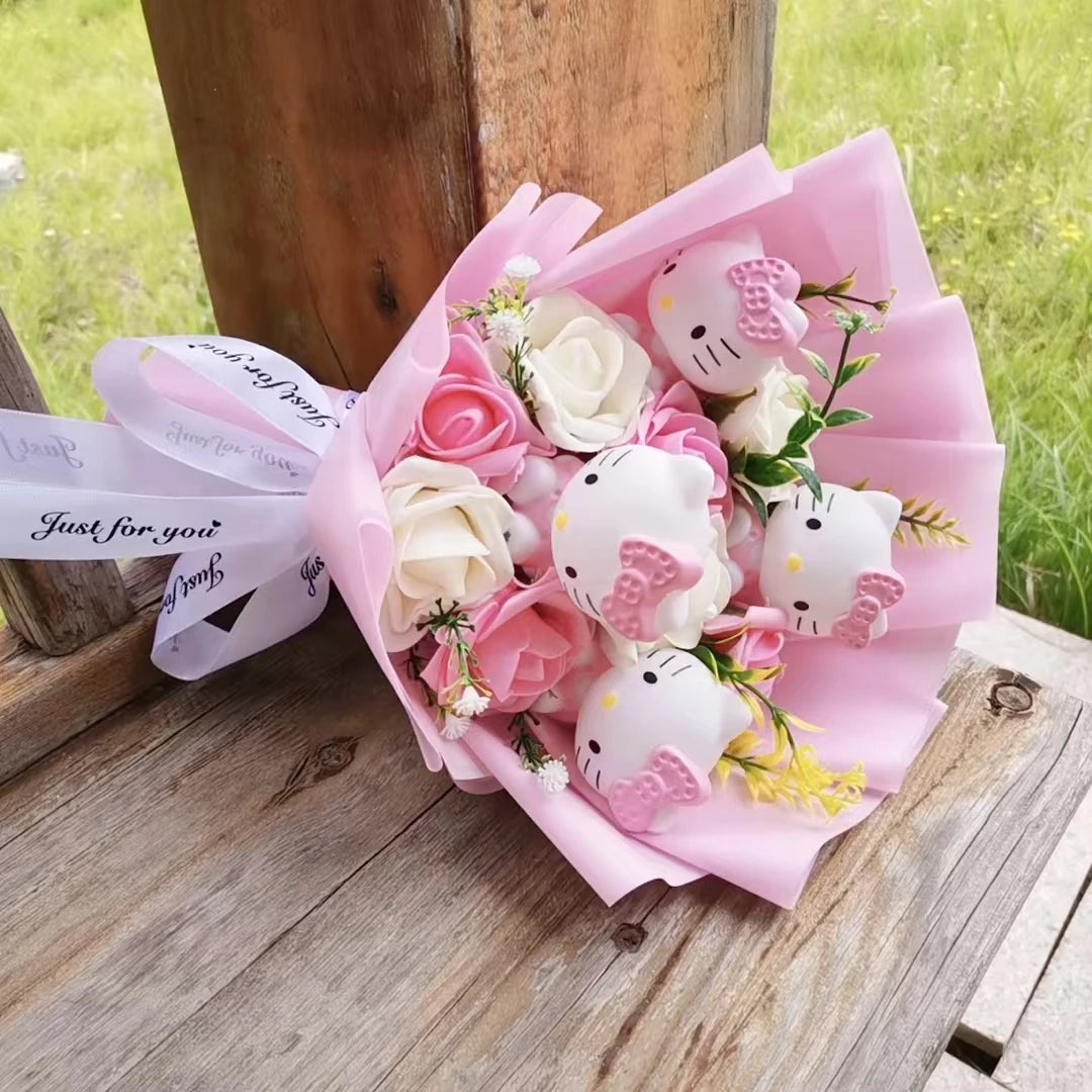Hello Kitty Love Bloom Plush Bouquet 🌸💗