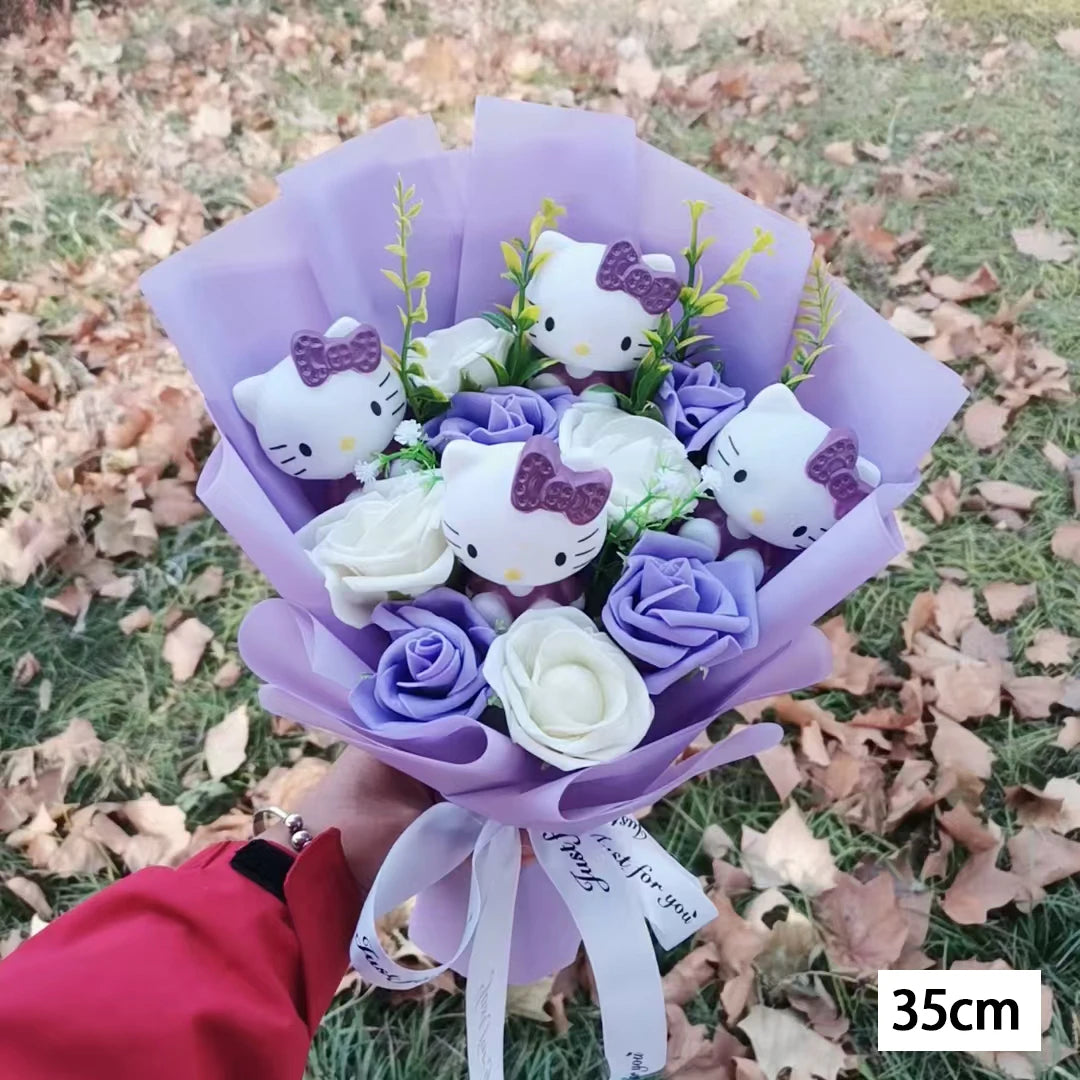 Hello Kitty Love Bloom Plush Bouquet 🌸💗