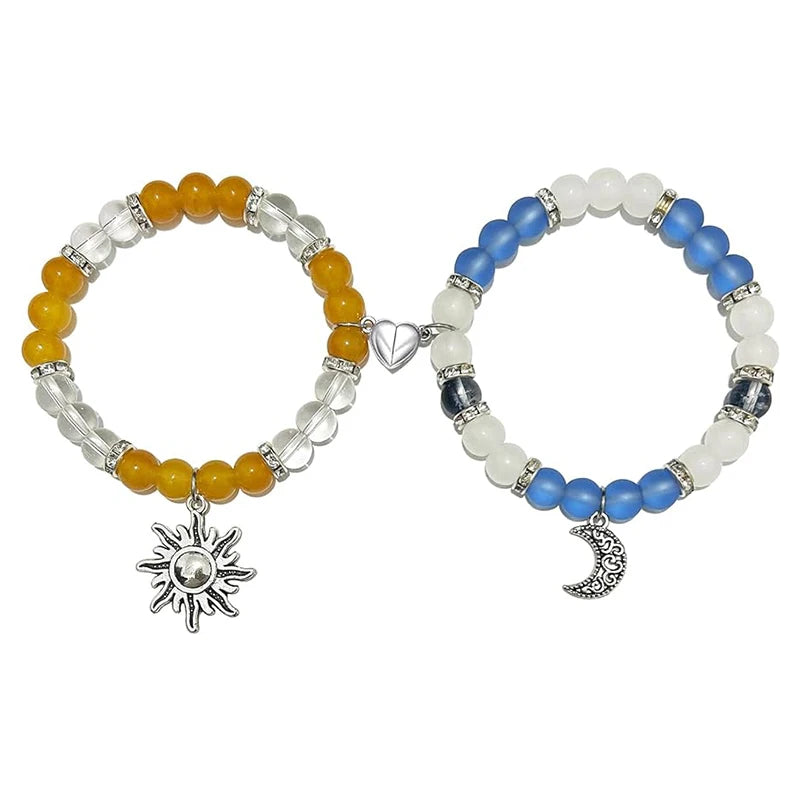 Matching Spider Charm Bracelets with Magnetic Hearts 💖🕷️