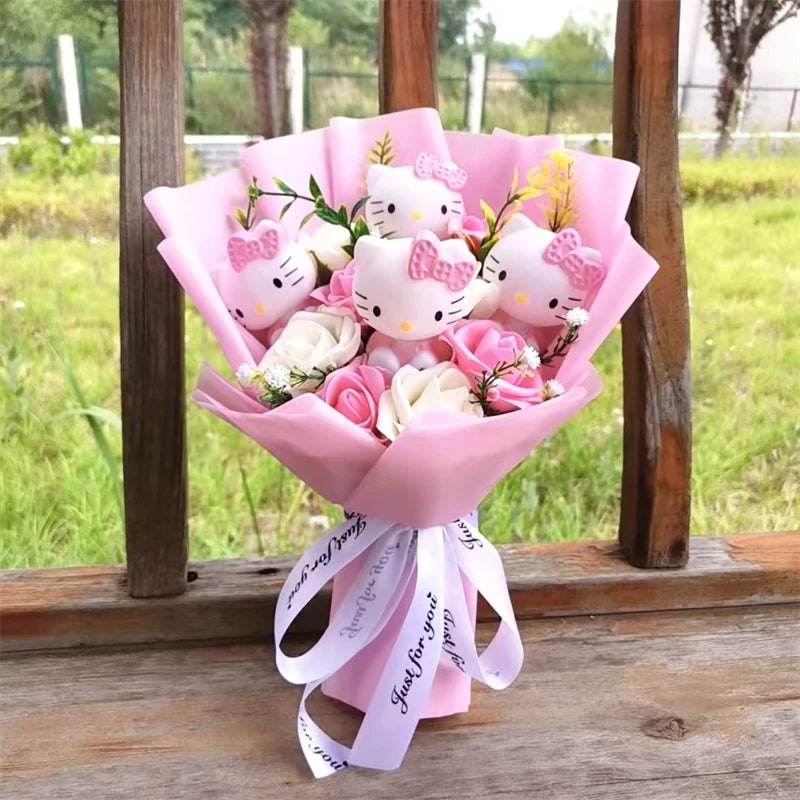 Hello Kitty Love Bloom Plush Bouquet 🌸💗