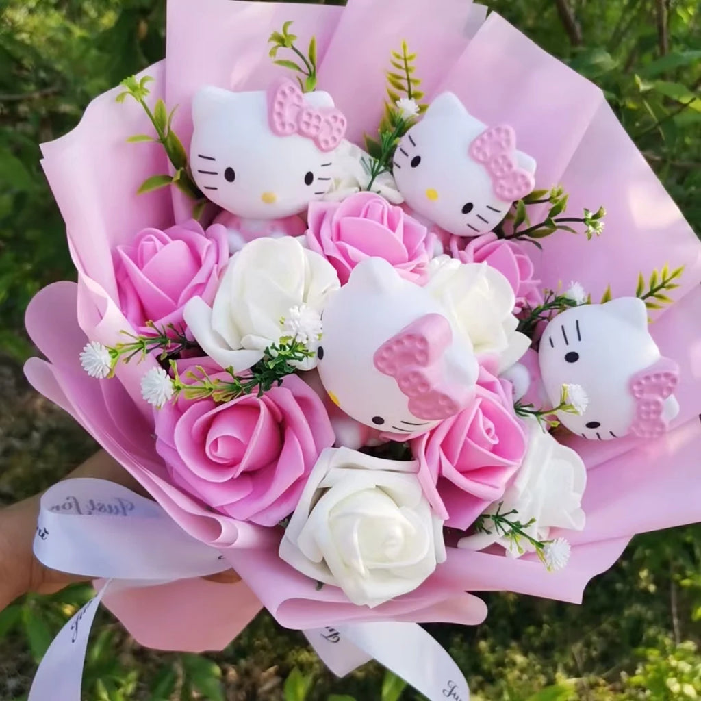 Hello Kitty Love Bloom Plush Bouquet 🌸💗