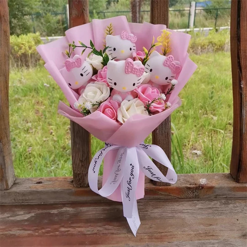 Hello Kitty Love Bloom Plush Bouquet 🌸💗
